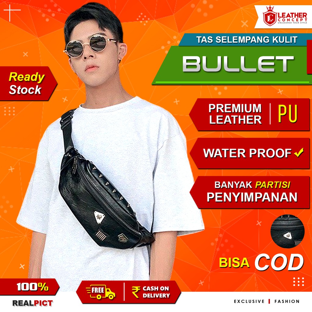 Waist Bag Tas Bahu Tas Selempang Pria (BULLET)