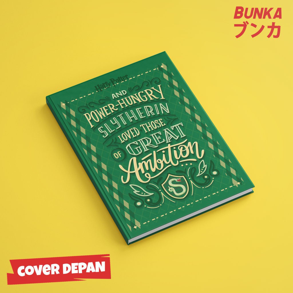 

Notebook Hardcover Harry Potter Slytherin Quote Ukuran A5 Buku Tulis Catatan Note Agenda Planner Jurnal Gift Couple