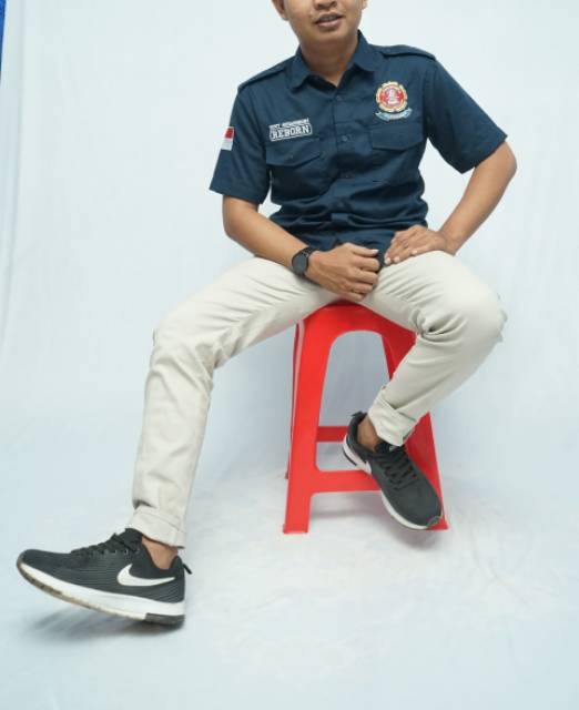 CELANA PRIA CHINO Slim fit Panjang Kerja kantor Santai Liburan Cowok Gentleman 27 - 38