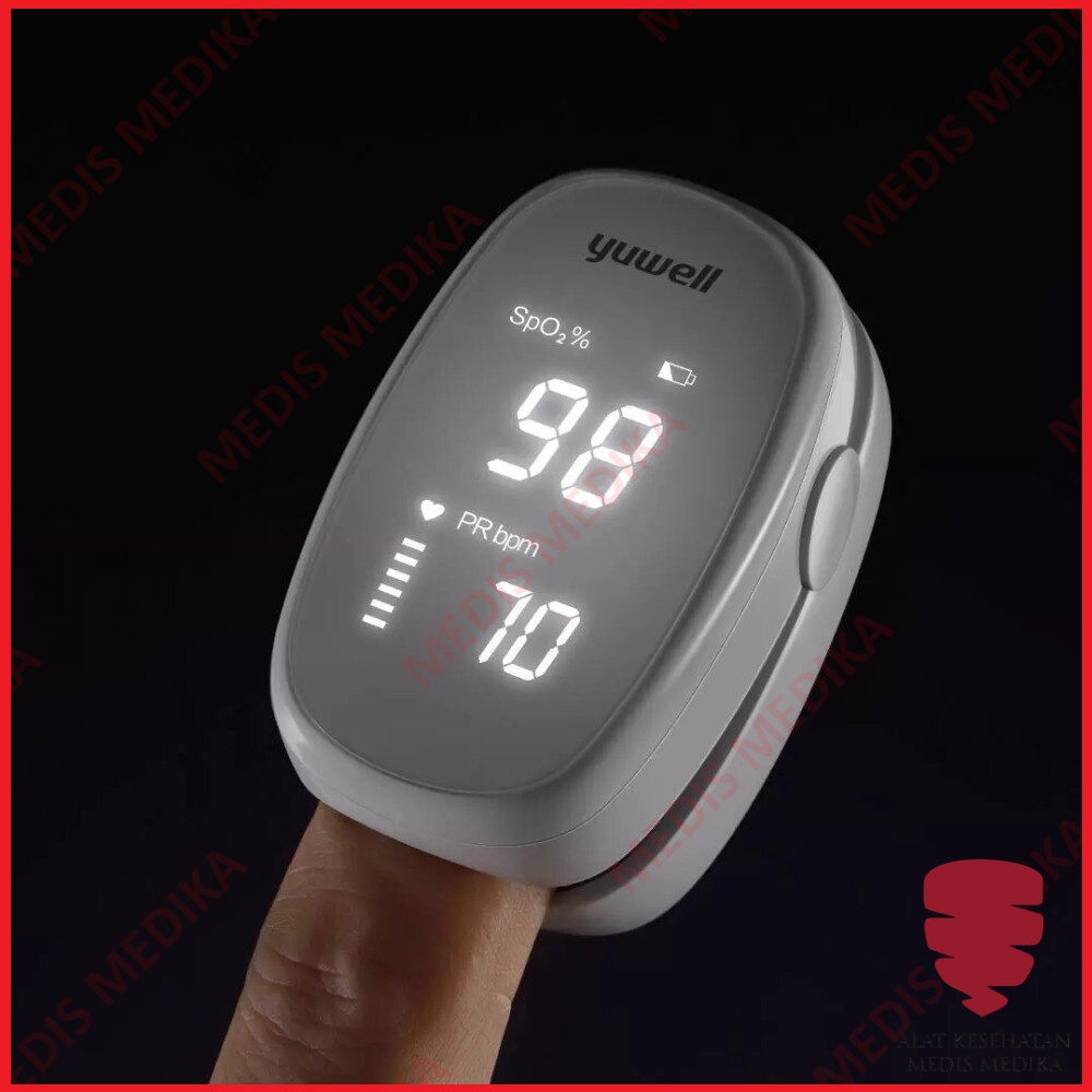 Oxymeter YX102 Yuwell Fingertrip Pulse Oximeter Alat Bantu Ukur Kadar Oksigen Darah Diagnosa Medis