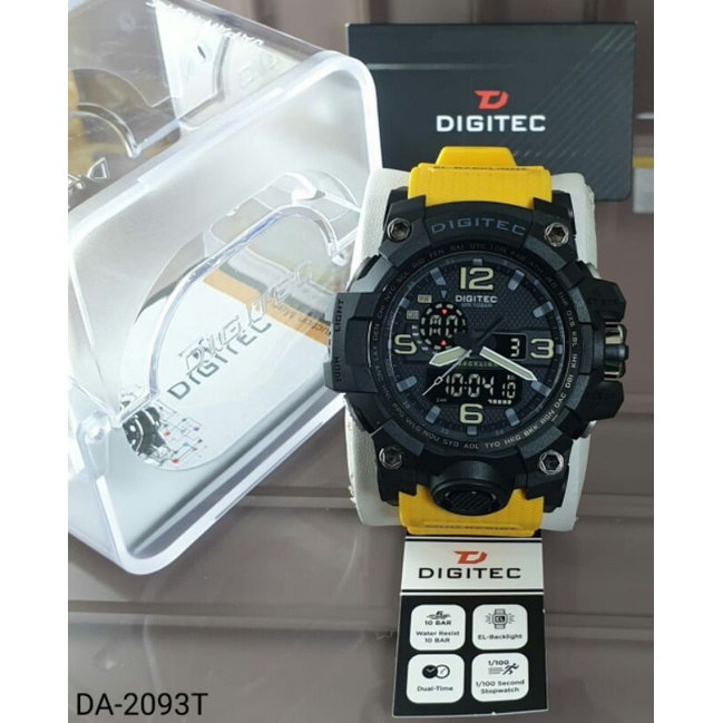 Jam Tangan Cowok Digitec 2093 DG 2093 DA 2093 original / jam tangan pria Digitec 2930 Double time