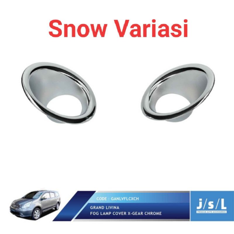 Cover Foglamp Nissan Grand All New Livina X-Gear Fog Lamp Chrome