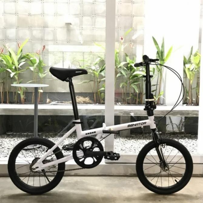 Sepeda Lipat 16 inch Senator Folding Bike - 1 speed
