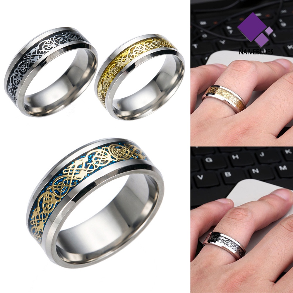 Cincin Bahan Titanium Steel Untuk Pria