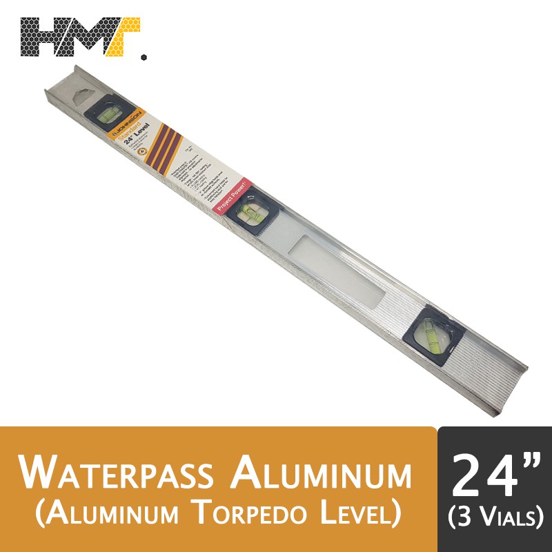 

JOHNSON Aluminium Waterpass Level 24 / Torpedo level (3 vials)