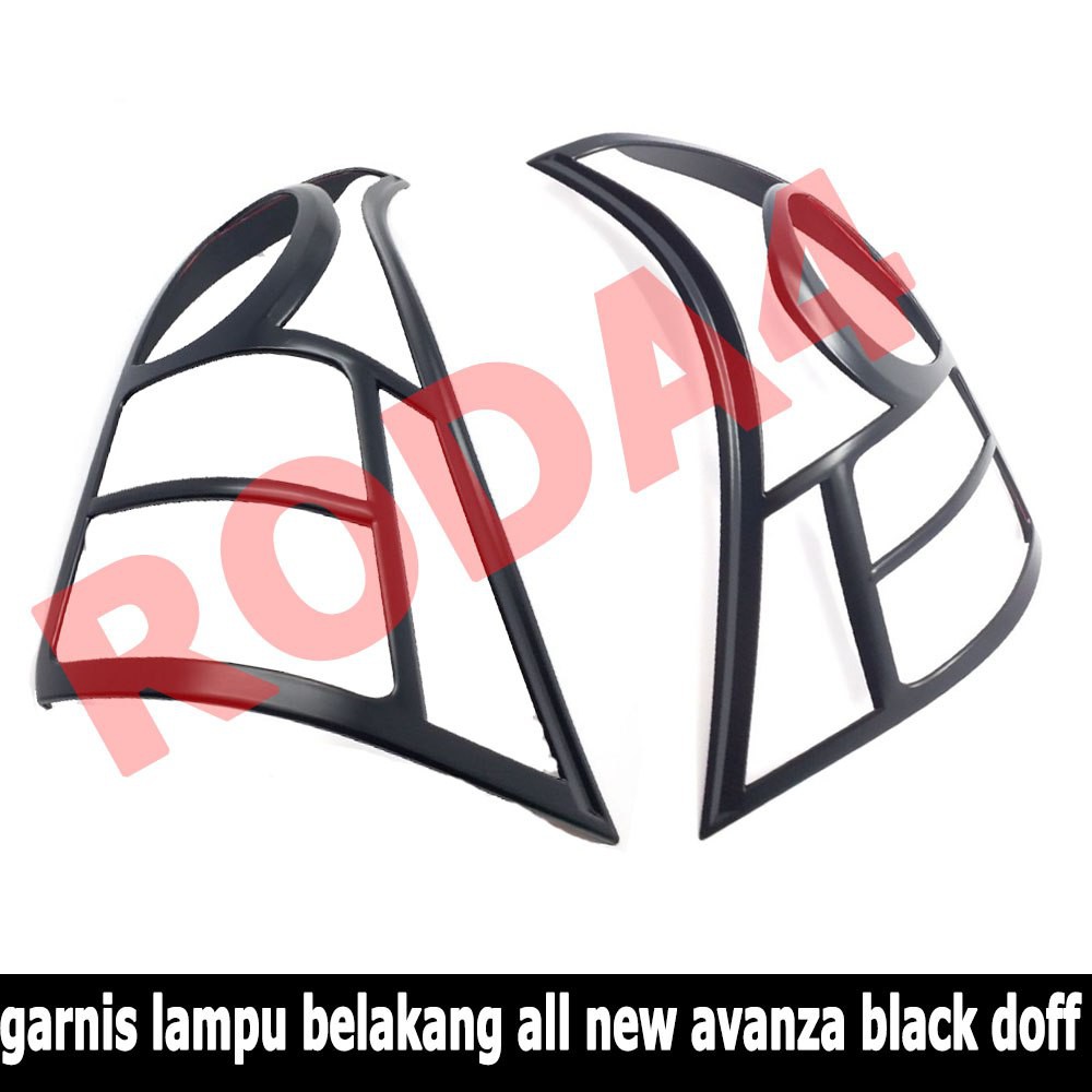 Garnish List Lampu Belakang All New Avanza Hitam Doff