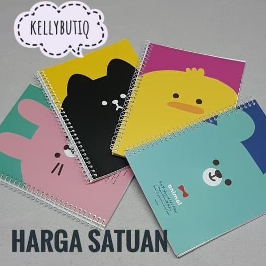 

jual Blank Animal Spiral Notebook Buku Tulis Sketsa Halaman Polos Plai