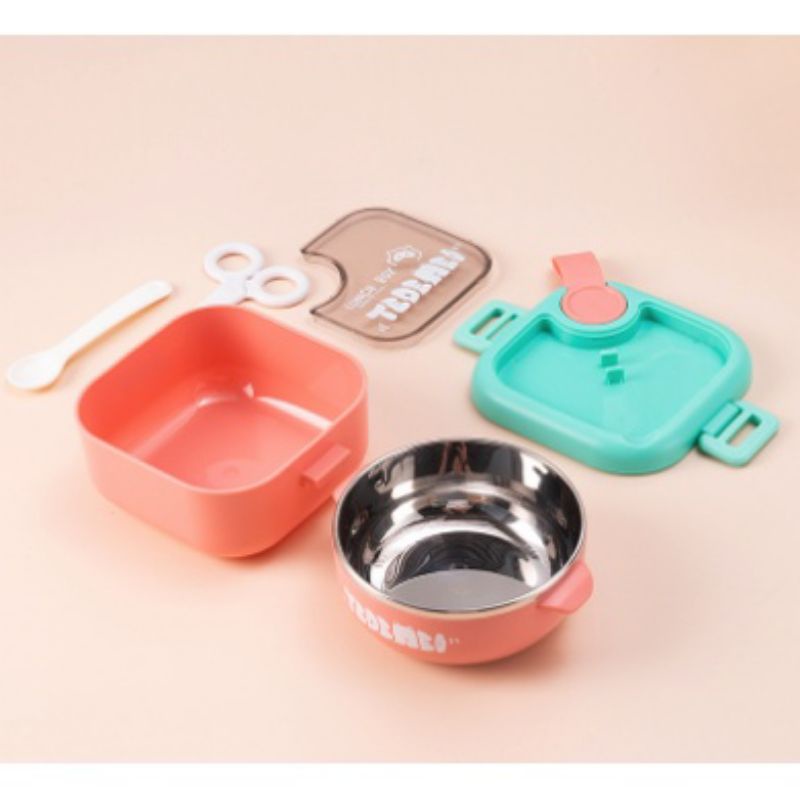 Lunchbox stainless dgn soup bowl/Lunchbox stainless 3sekat/kotak makan stainless