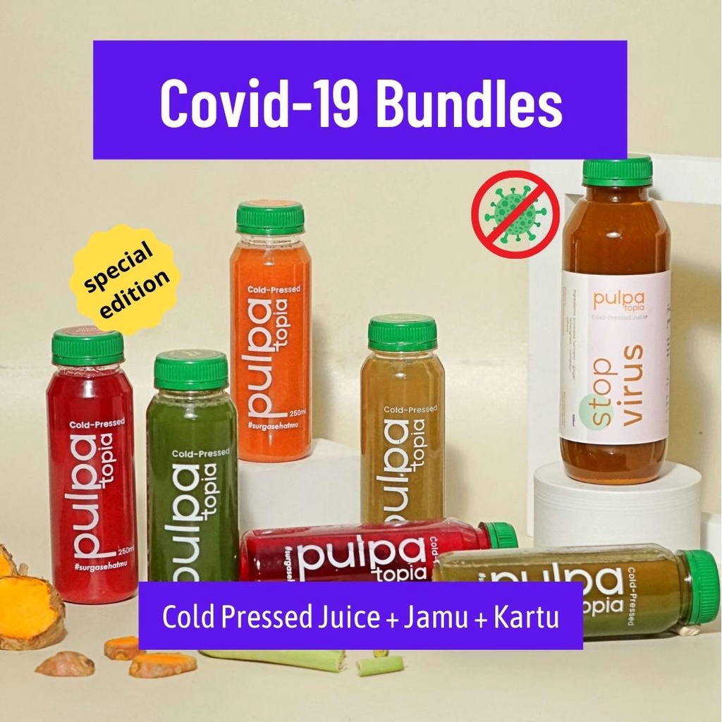 

COVID-19 CORONA ANTI-VIRUS ISOMAN BUNDLE Cold Pressed Juice Sehat Pulpatopia