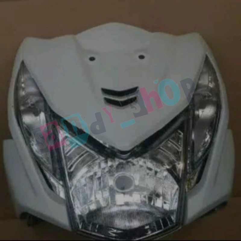TAMENG DEPAN + LAMPU SET DEPAN HONDA BEAT FI 2013-2016 PUTIH