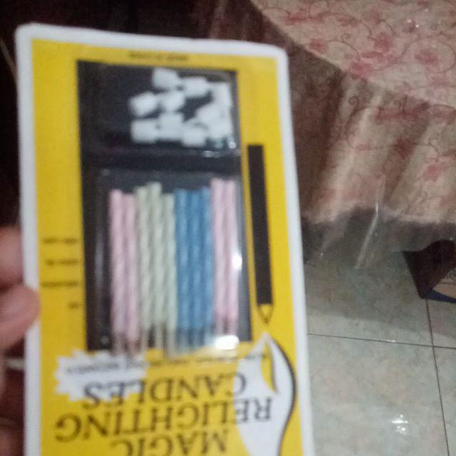 Lilin Ulangtahun Magic Model Spiral Isi 10pcs.