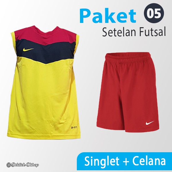 Kaos Singlet Futsal Dan Celana Futsal Setelan Futsal Pakaian Futsal Nike Shopee Indonesia