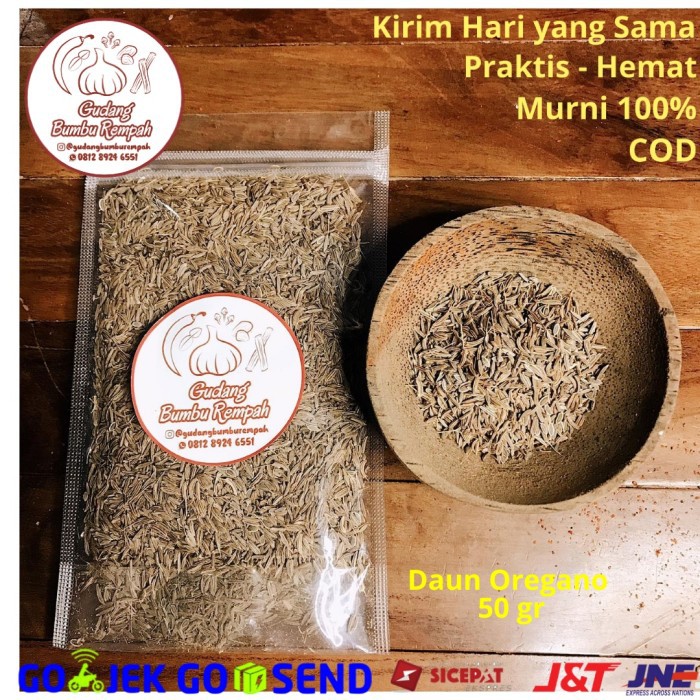 

вMEGA PROMO* Daun Oregano 50 gr Rempah Bumbu Dapur Super aneka bumbu