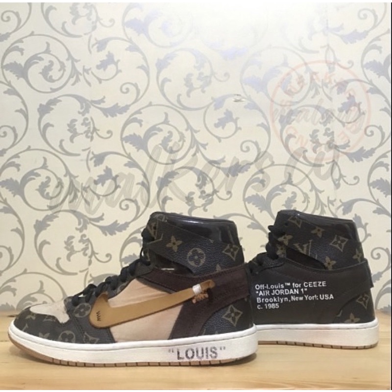 NIKE AIR JORDAN 1 x LOUIS VUITTON OFF WHITE