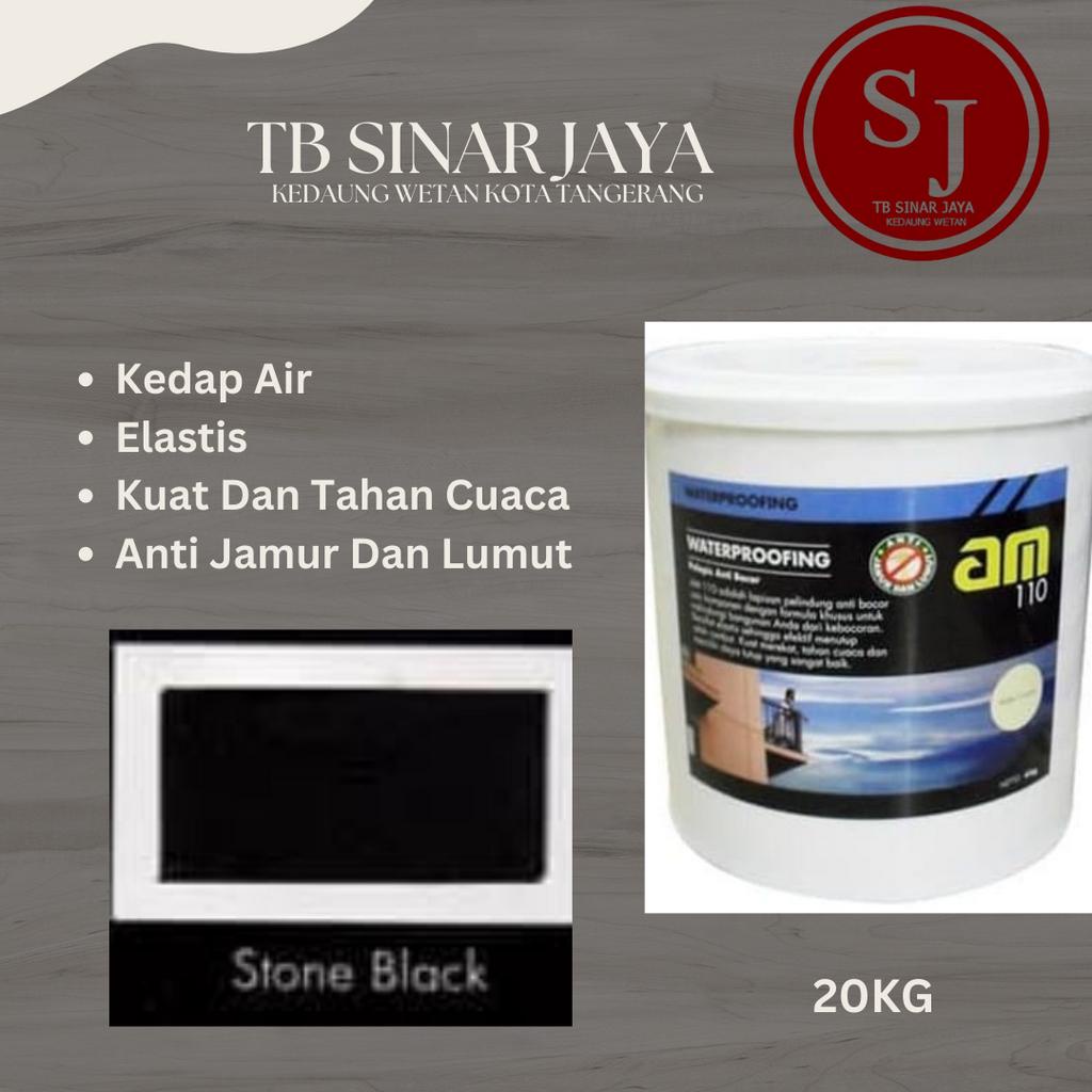 AM 110 WATERPROOFING CAT PELAPIS ANTI BOCOR / KEDAP AIR 20KG - STONE BLACK