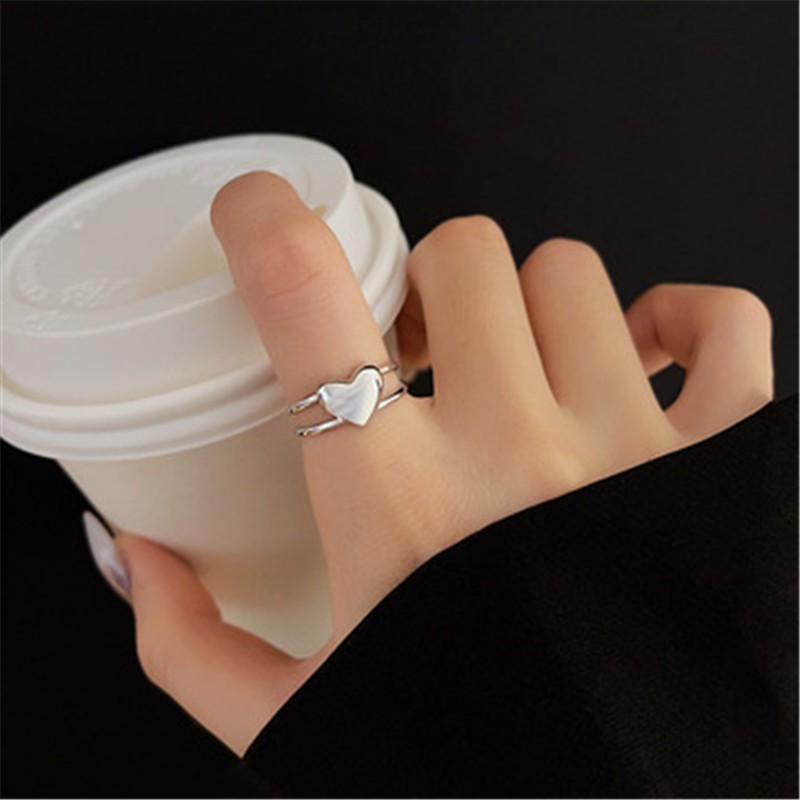 Love Double-sided Ring Accessories Temperament Personality Korea