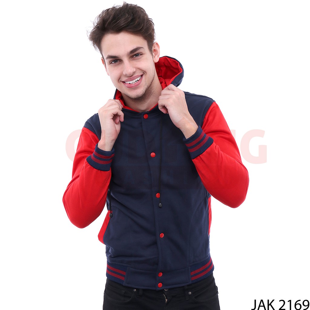 Jaket Casual Pria Terbaru Model Baseball - JAK 2169