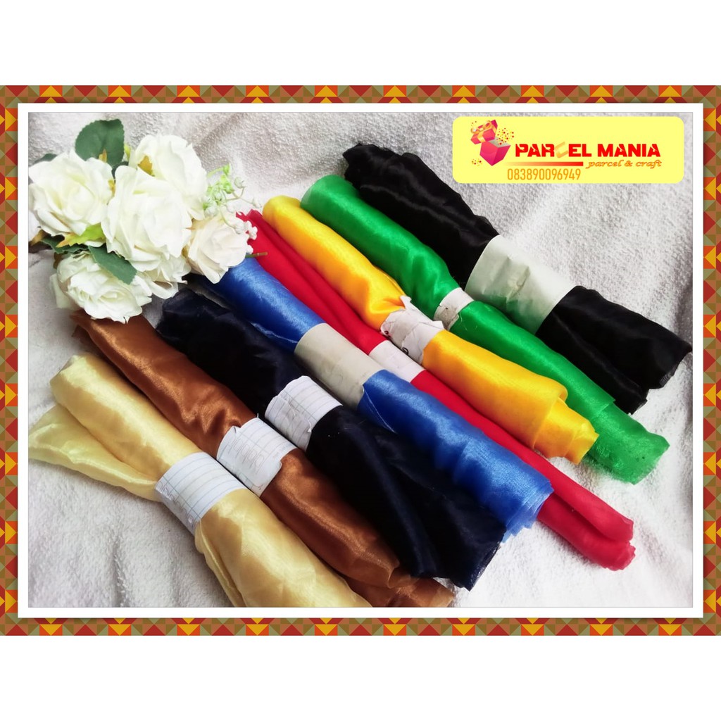 BEST PRODUCT  Kain Organdi Premium Polos 1 Meter Lebar 150 cm - Kain Kaca Kain Organza kain baju ber