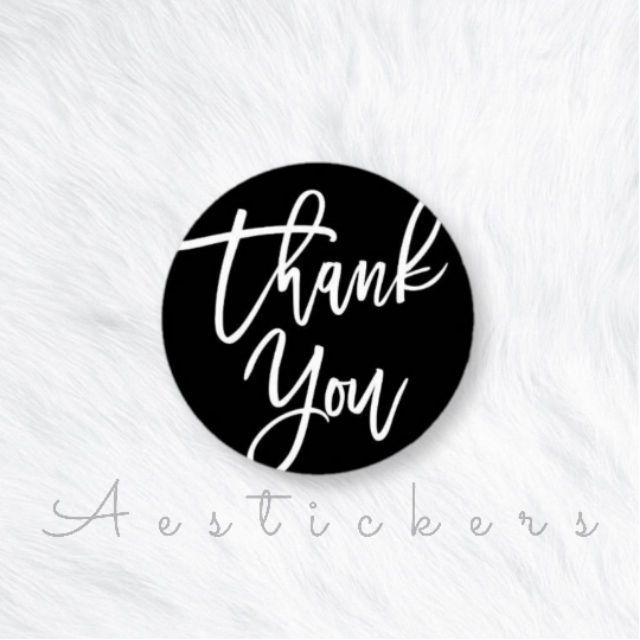 THANK YOU STICKER LABEL STIKER TERIMA KASIH UKURAN 5 CM UNTUK PACKING PRODUK-PART 4