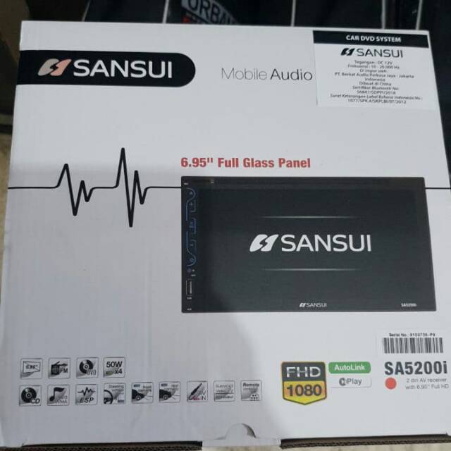 Head unit SANSUI SA5200i double din TV