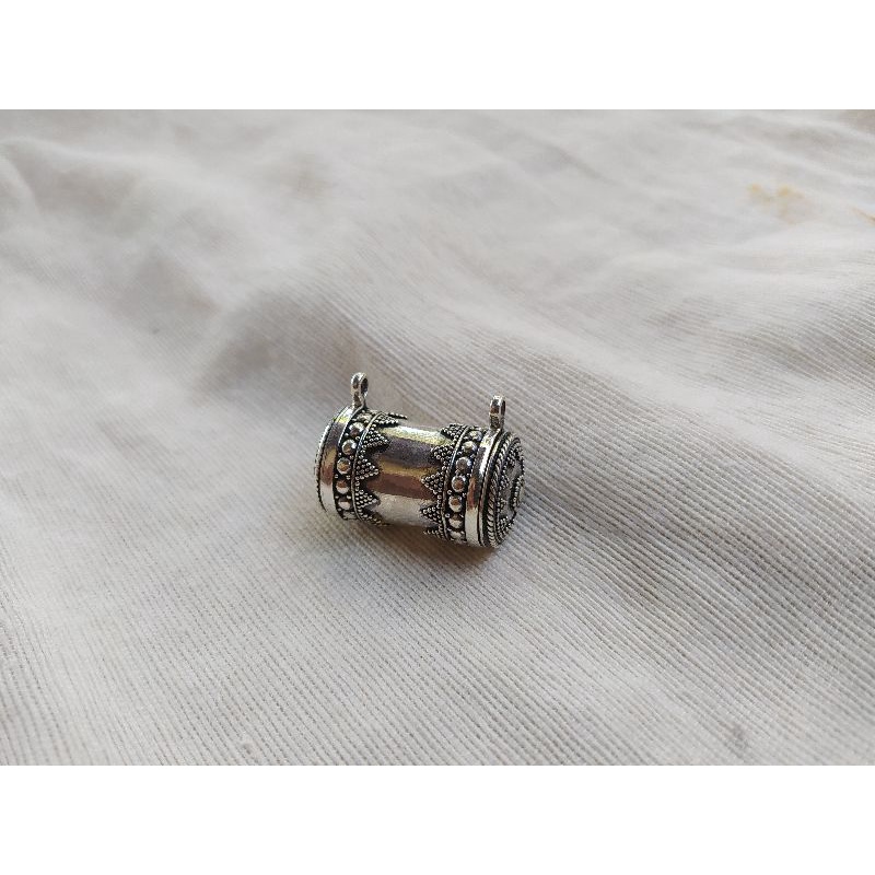 Liontin Tabung Perak bandong Big size