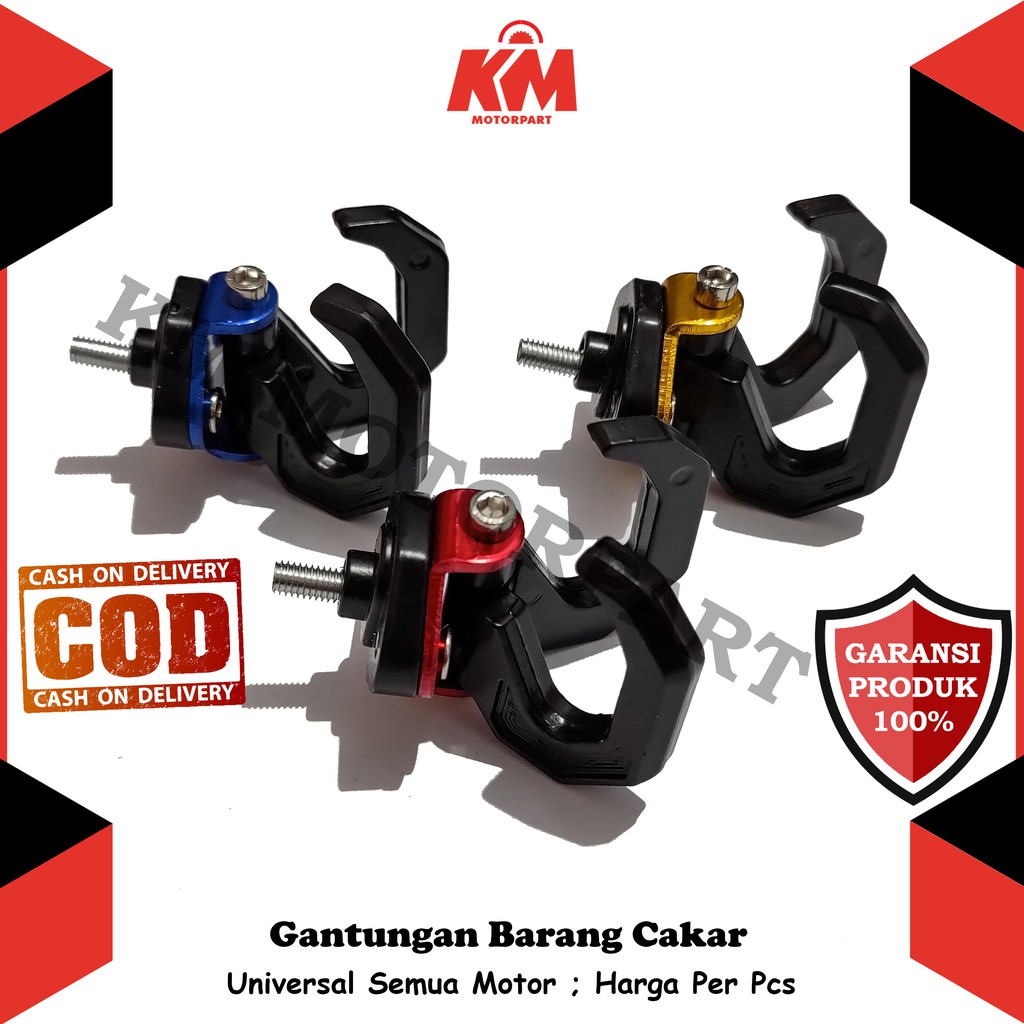 Gantungan Barang Motor 2 Cakar Variasi Universal Motor Beat Mio Vario PCX NMax Scoopy Aerox Lexi DLL