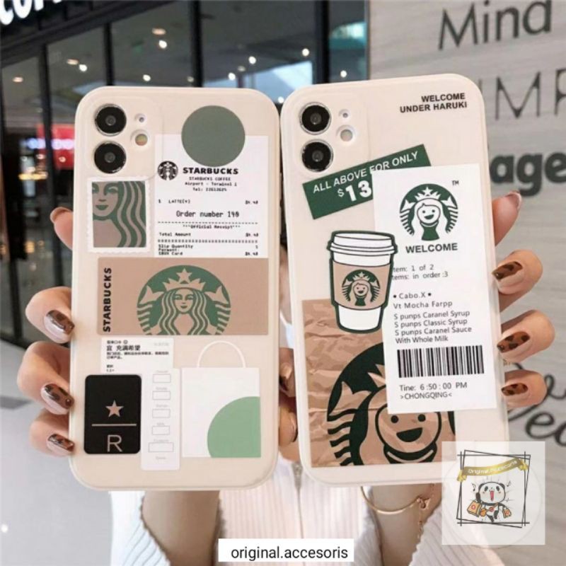 Case Hp Softcase Motif Starbucks For Samsung Oppo Xiaomi Vivo Iphone Realme