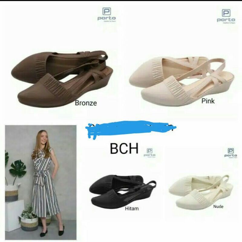 Sepatu Sandal Tali Jelly Porto Lady uk 36-40