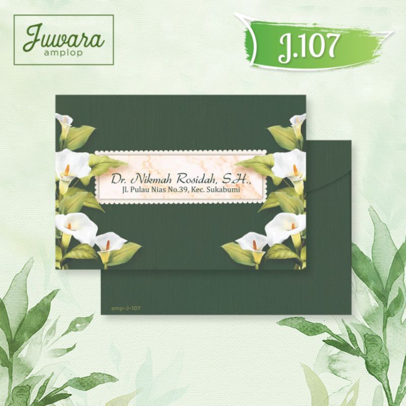 

Blangko Amplop Motif Juwara Seri Terbaru J-107 Murah