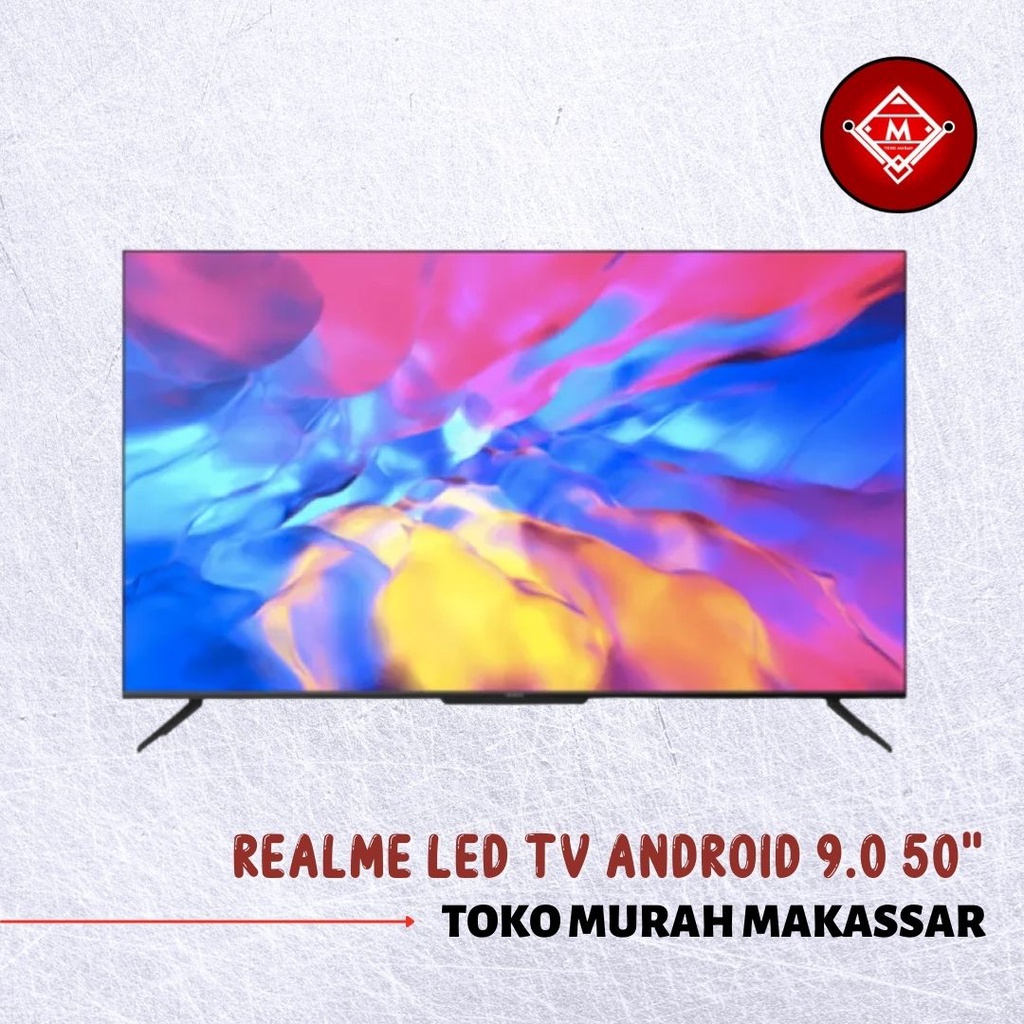 REALME TV 50 INCH LED TV ANDROID 10 F46 4K UHD DOLBY ATMOS / V20 / MON03-RM