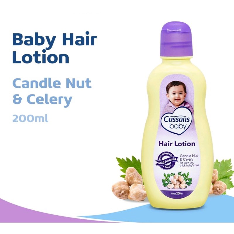 Cussons Baby Hair Lotion Candle Nut &amp; Celery 100ml 200ml