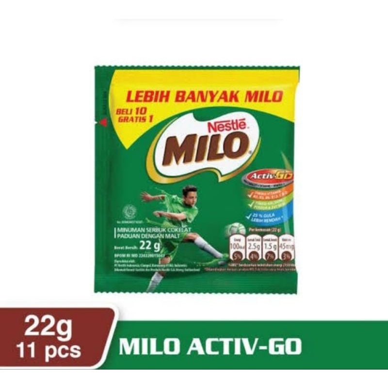 Jual MILO ACTIV GO 22GR 1 RENCENG Shopee Indonesia