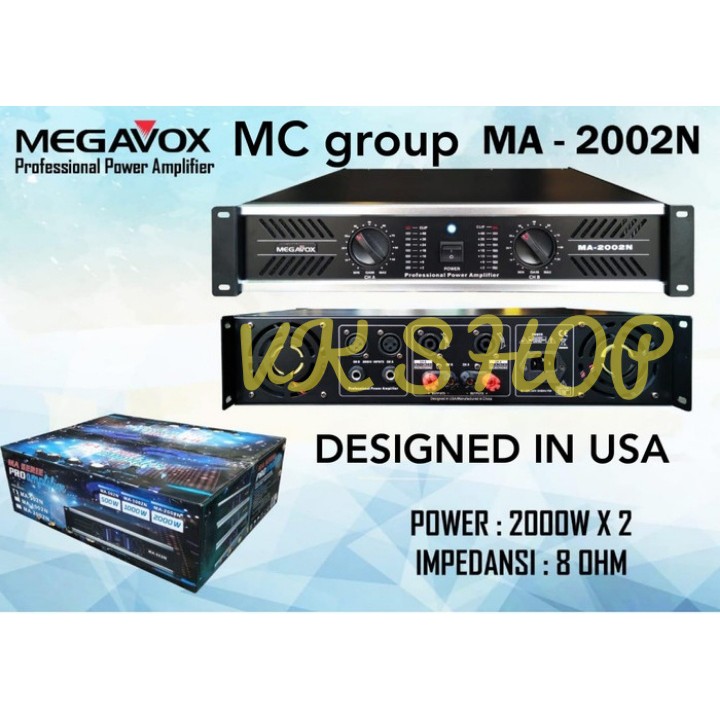 AMPLIFER MEGAVOX MA 2002N POWER AUDIO MEGAVOX MA2002N / MA 2002 N