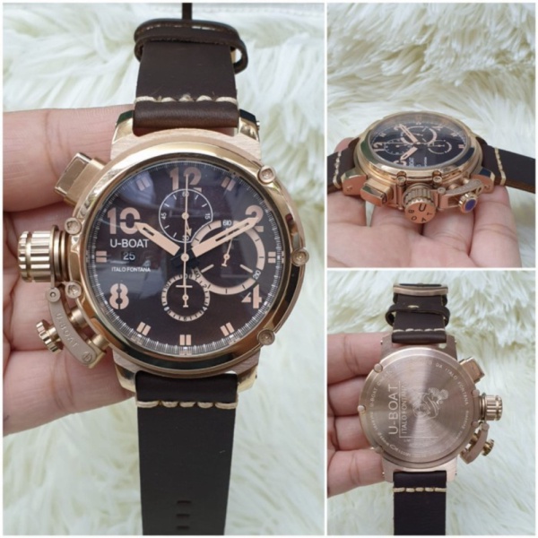 JAM TANGAN PRIA Jam Tangan U-Boat Italo Fontana Rosegold