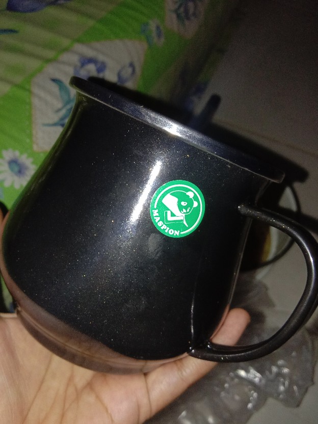 Mug Enamel Hitam 9 Maspion (harga Satuan)