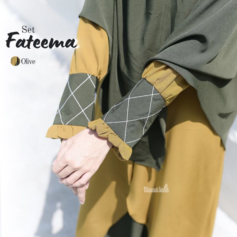 FATEEMA SET gamis by Khizaanah Sunnah Khizaana Sunnah