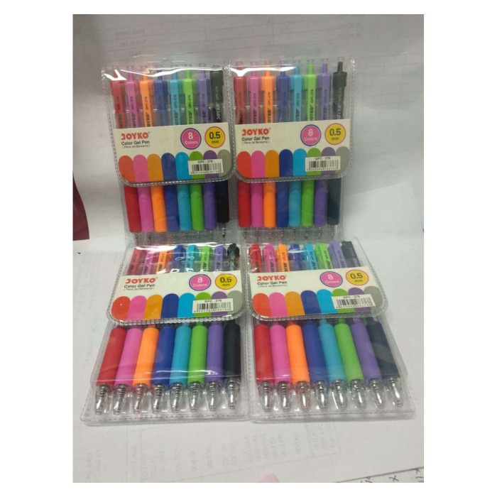 

Promo Ballpoint 8 Colour Joyko Gel Gpc-278 Trendi