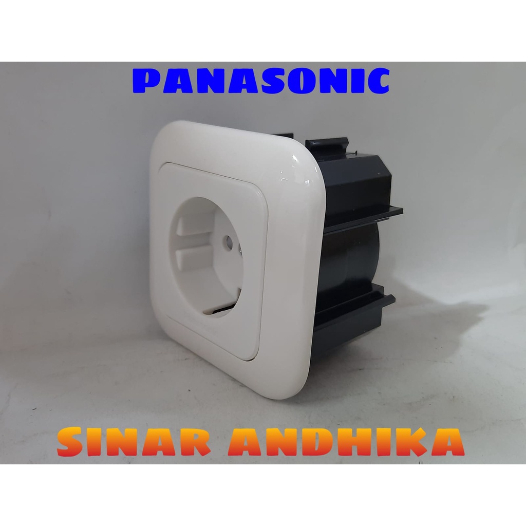 STOP KONTAK SINGLE (CP) PUTIH INBOW PANASONIC WEJP 1121-7+WEJ 5911N
