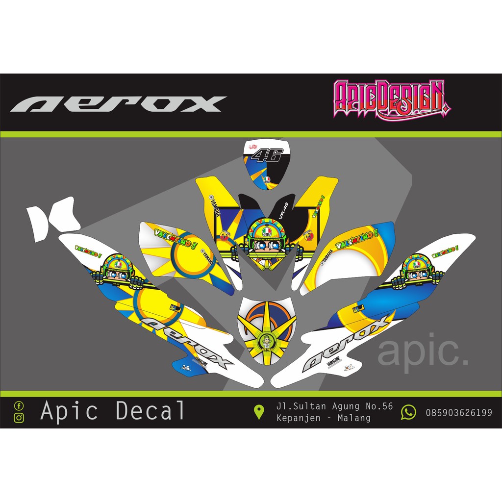 Decal Aerox Sunmoon VR46