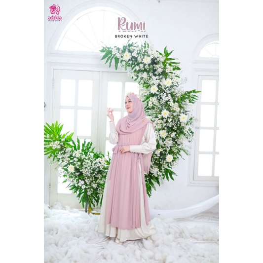 Rumi Dress Gamis Set By Adzkia Hijab