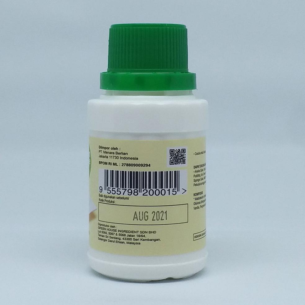 

[DISCOUNT HG063] Vanilla Flavour Powder 100gr - Green House Best