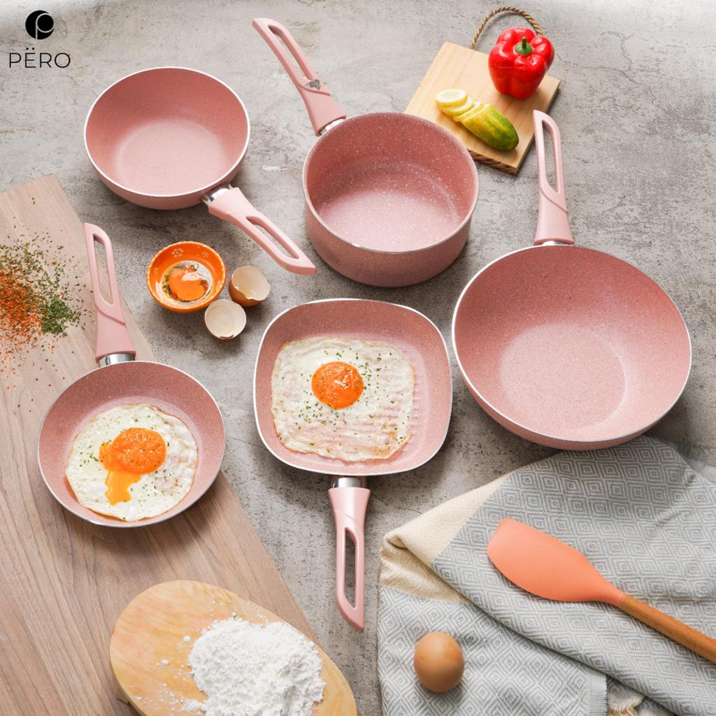 PERO GRANITE NONSTICK SET OF 5 / ALAT MASAK SET ANTI LENGKET / ALAT MASAK LENGKAP MPASI-3