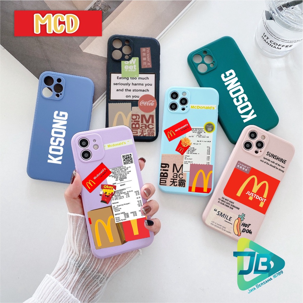 CASE CASING SOFTCASE SILIKON MACARON PELINDUNG KAMERA MCD OPPO VIVO SAMSUNG XIAOMI REALME IPHONE ALL TYPE JB5369