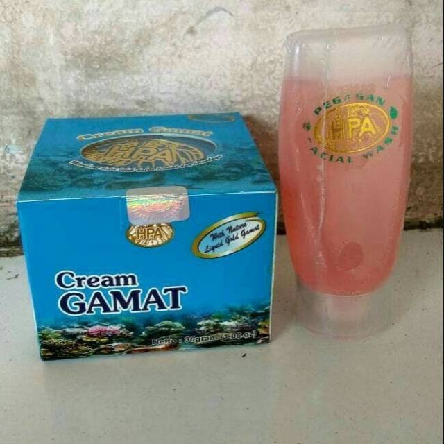 Sabun cream GAMAT emas pegagan faCial wash HPA