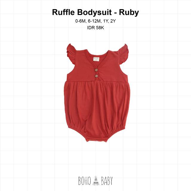 Bohopanna - Bohobaby Ruffle Bodysuit