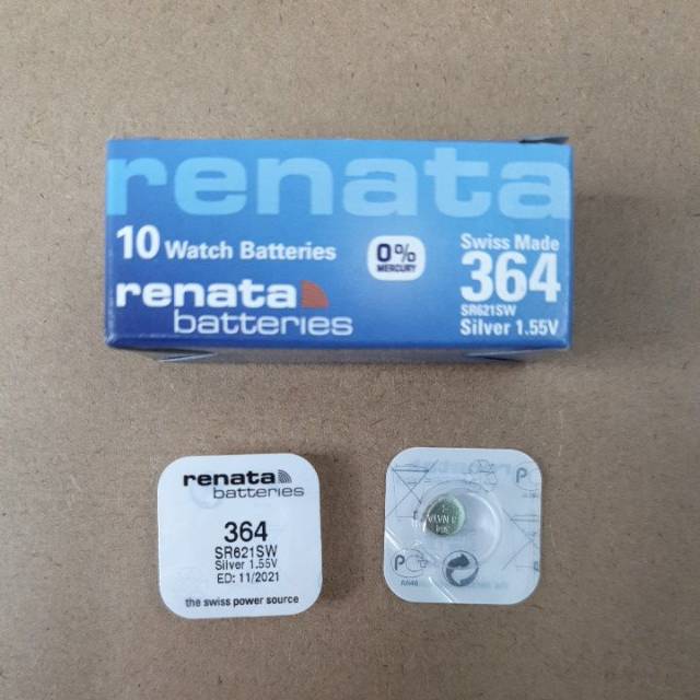 Baterai Renata SR621SW/364 Silver 1.55V Original