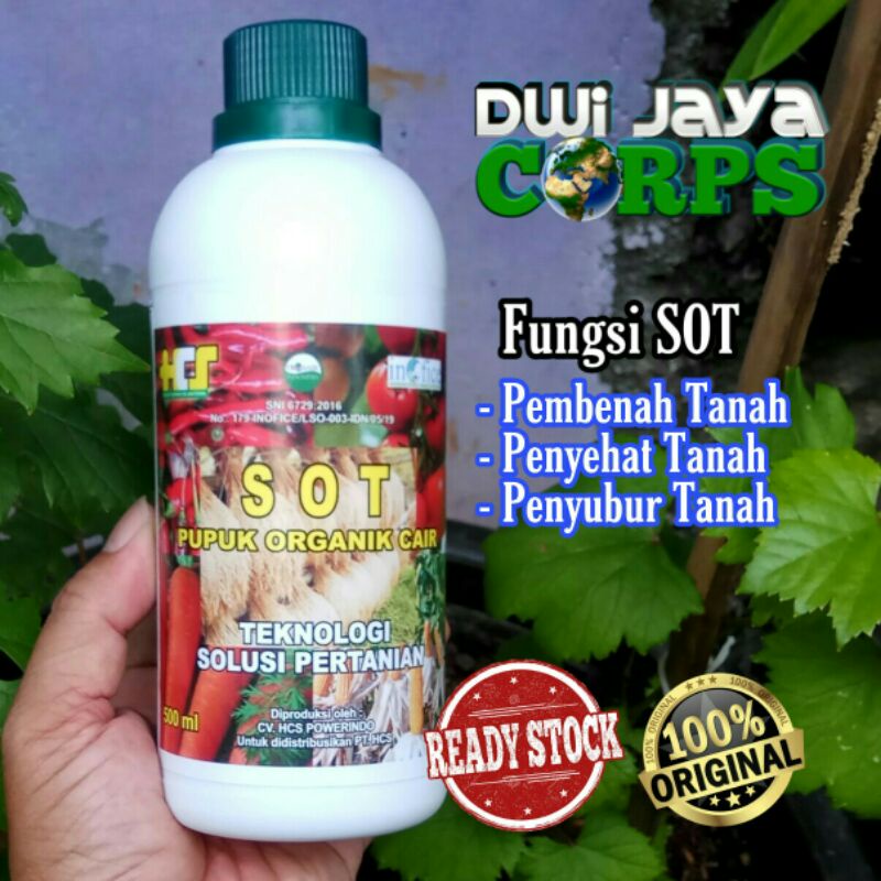 SOT HCS - Suplemen Organik Tanaman, Pupuk Hayati, Pupuk Organik, Probiotik