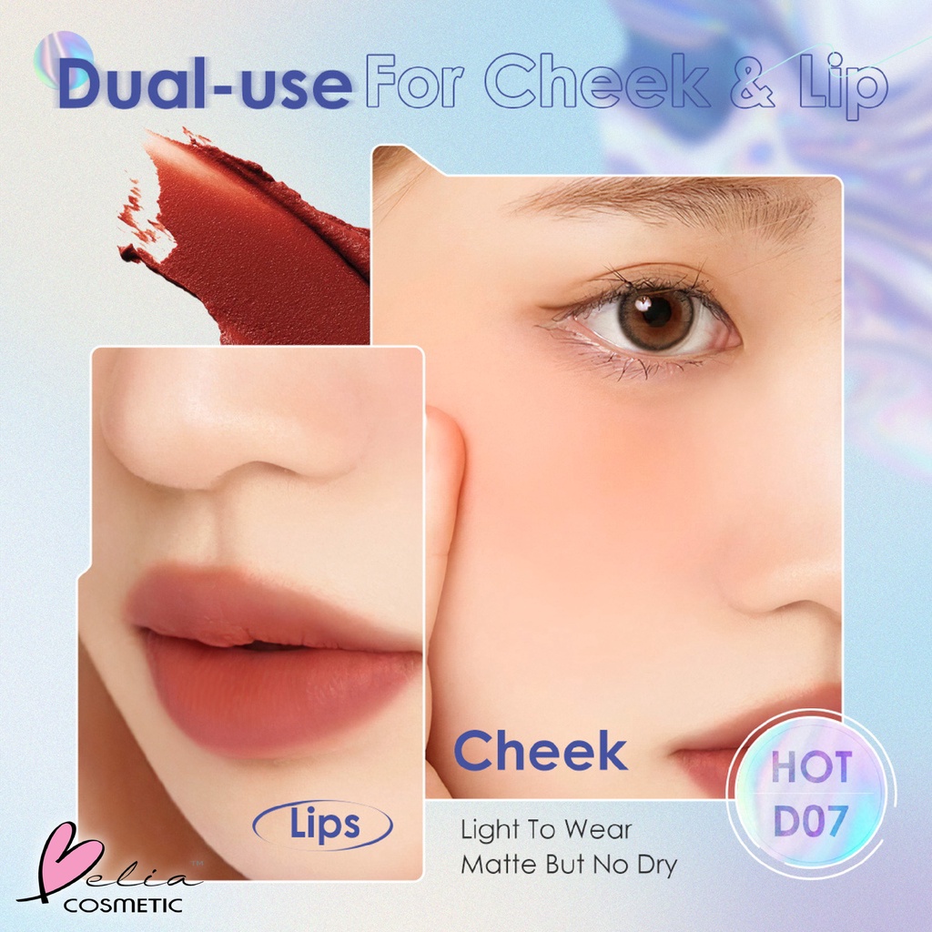 ❤ BELIA ❤ FOCALLURE Creamy Lip &amp; Cheek Duo FA266 | 12 Colors Velvet Matte Lip Mud Lipstick Lip Gloss Lip Balm Lip Glaze Women Lip Makeup Cosmetics | BPOM