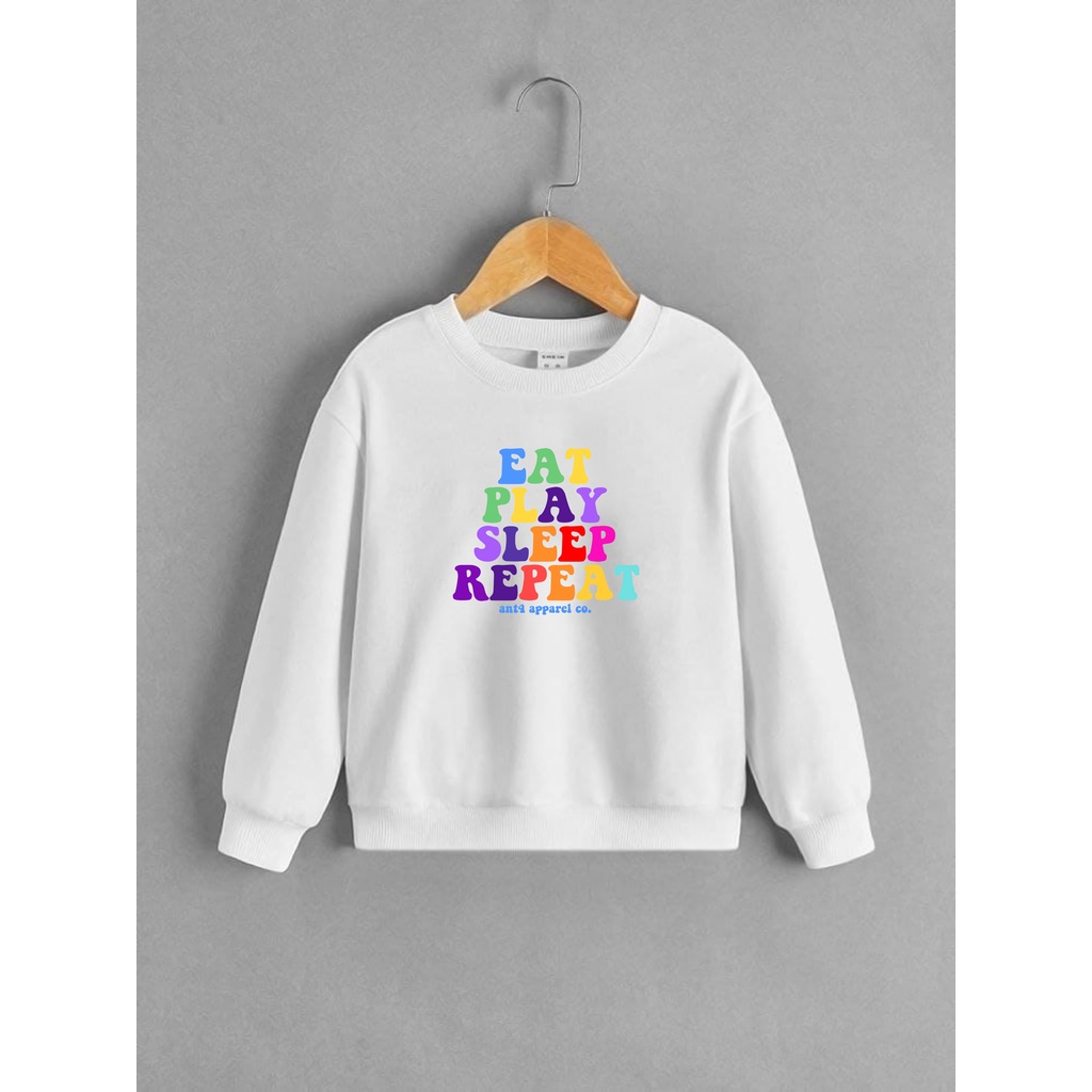 SWEATER anak laki laki perempuan usia 2 - 12 tahun jaket sweeter distro BISA COD eat play