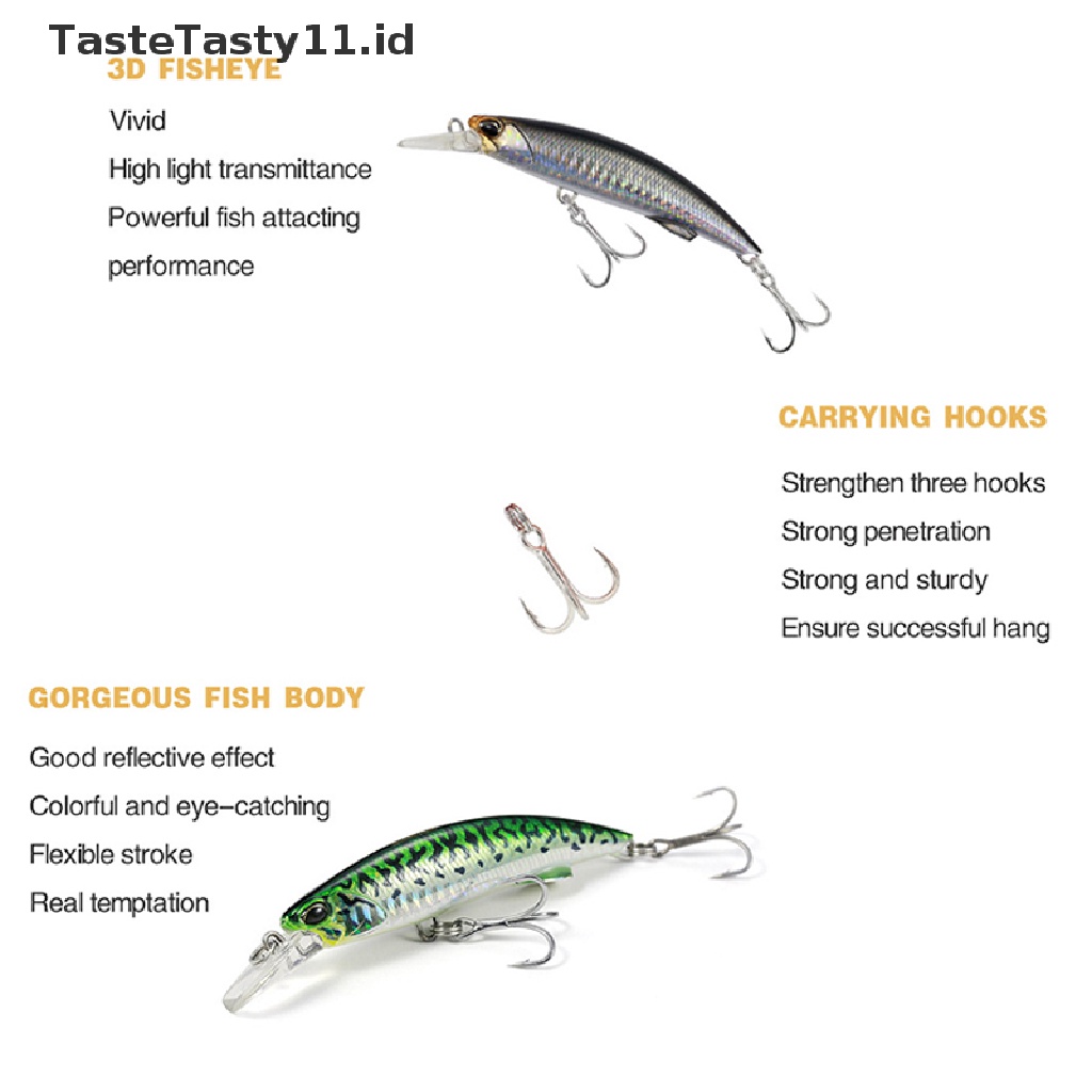 Tastetasty Umpan Pancing crankbait Bentuk Ikan Kecil 90mm 40g